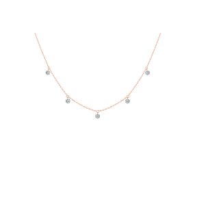 Collier 360° - 5 diamants