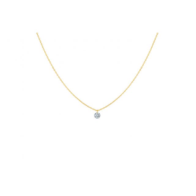 Collier  360° - 1 diamant