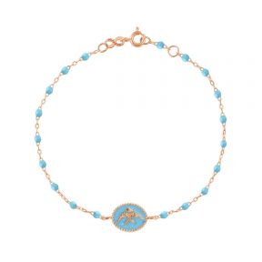 Bracelet Poisson Ange résine turquoise
