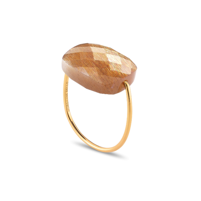 Bague coussin pierre de soleil