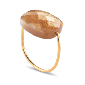 Bague coussin pierre de soleil