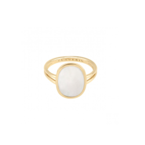 Bague Organic nacre blanche