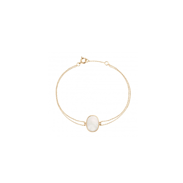 Bracelet Organic nacre blanche