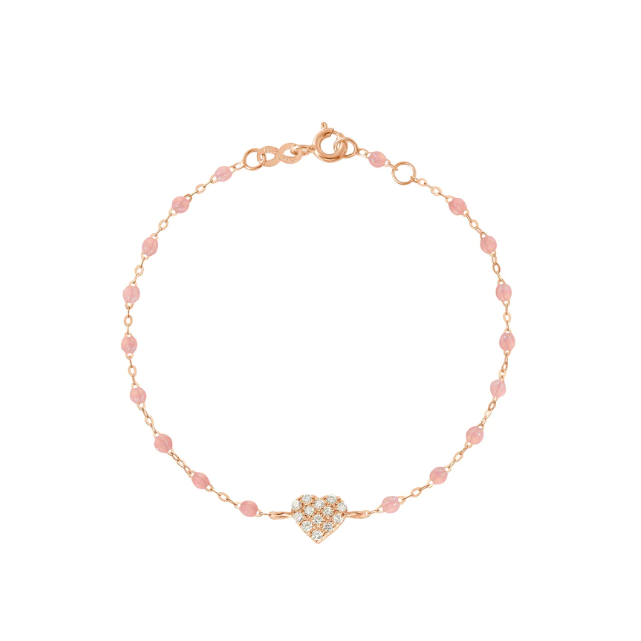 Bracelet blush In Love, diamants résine blush