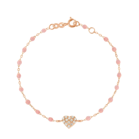 Bracelet blush In Love, diamants résine blush