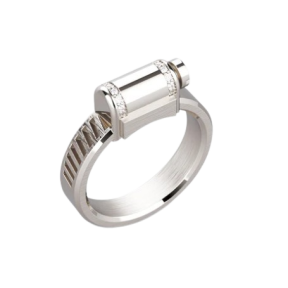 Bague Love Affair Argent Platiné & Serti partiel Diamants Blancs