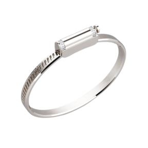 Bracelet Love Affair Argent & Serti Partiels Diamants Blancs