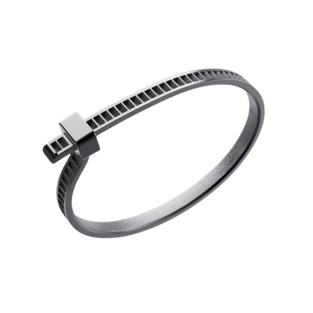 Bracelet Bind Me Argent Platiné Lisse