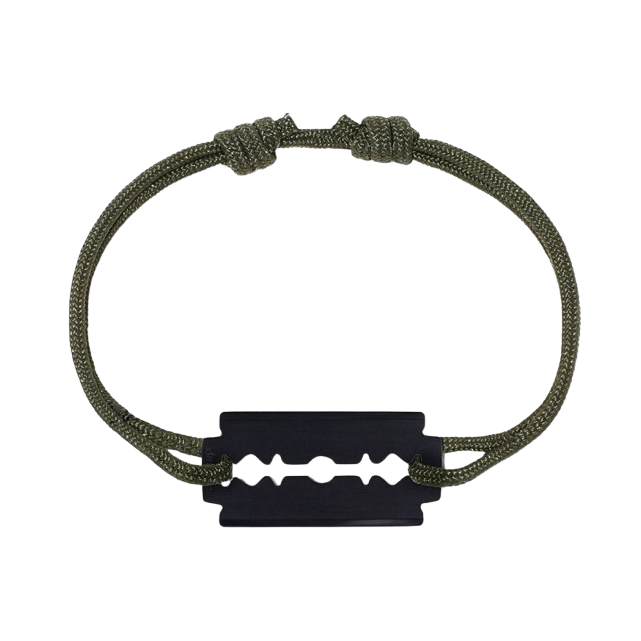 Bracelet sur cordon Lame de Rasoir Moyen Modèle