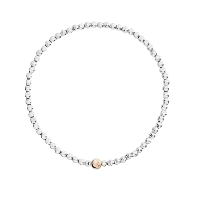 Collier Pepita Argent et Or Rose