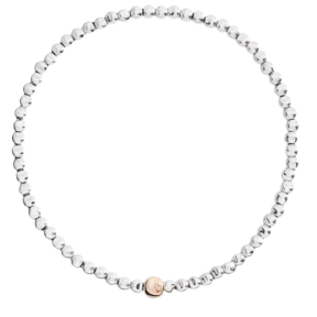 Collier Pepita Argent et Or Rose