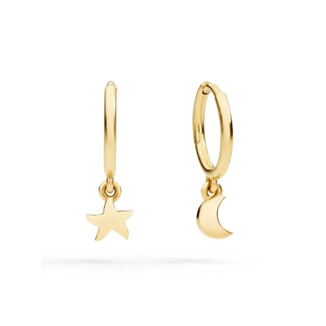 Boucles d'oreille Créoles LUNA & STELLA