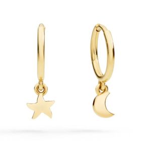 Boucles d'oreille Créoles LUNA & STELLA