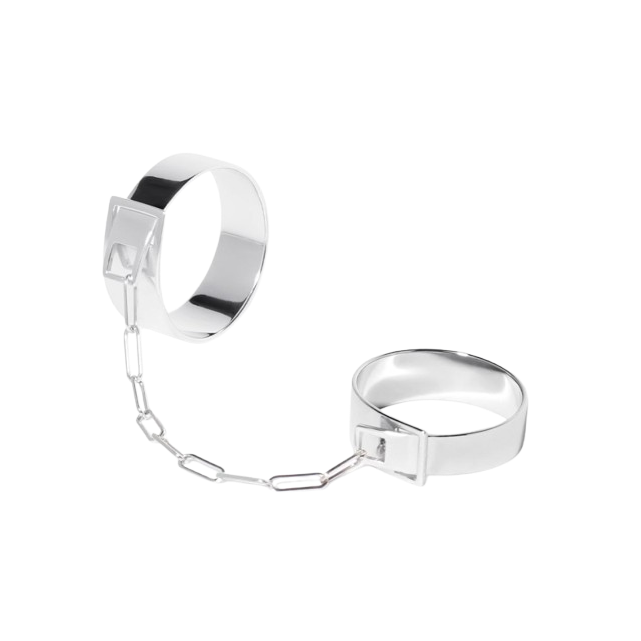 Bague double argent Dinh Van x Rabanne