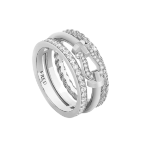 Bague force 10 Rise or blanc