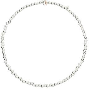 Collier Cœur Avec Composants Argent