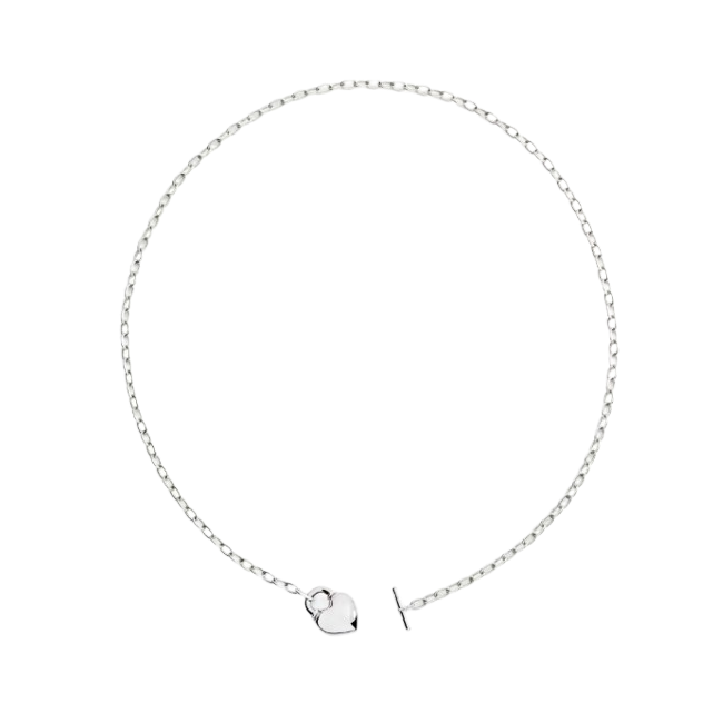 Collier Cœur Bold Argent