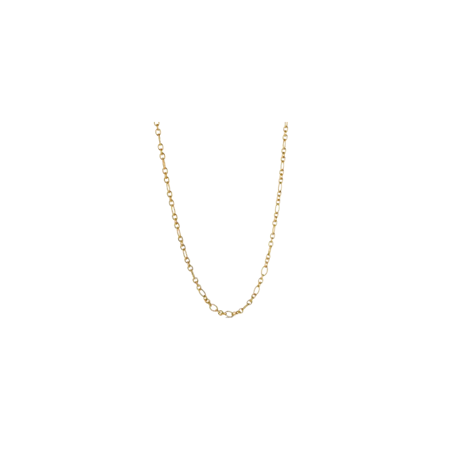 Chaîne Vermeil Ovale Striée