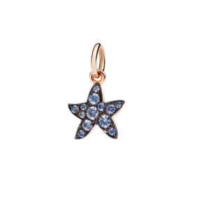 Pendentif Stellina Or Rose & Saphirs