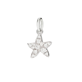 Pendentif Stellina Or Blanc & Diamants