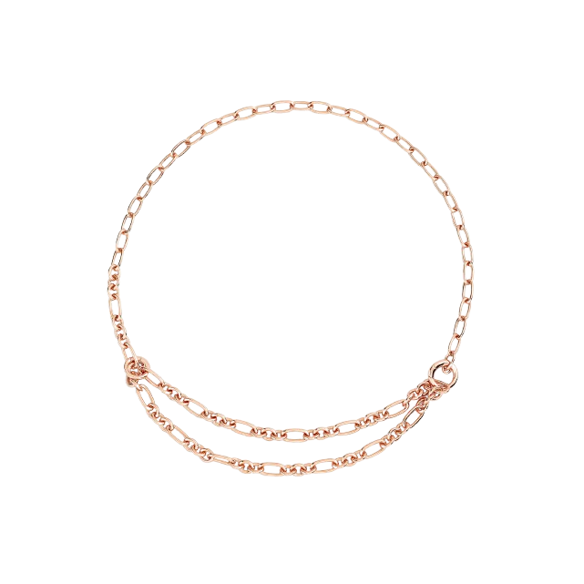 Collier Maillons Ouvrants Argent Doré