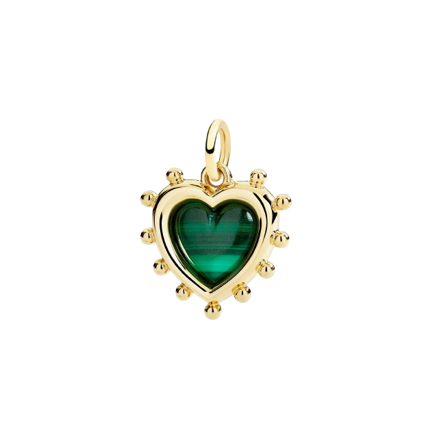Pendentif Cœur Avec Malachite