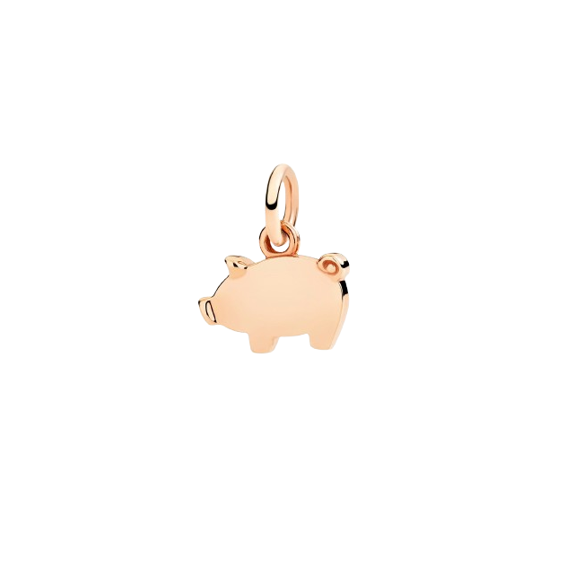 Pendentif Petit Cochon Or Rose