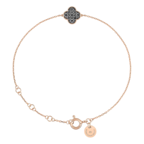 Bracelet Jardin Précieux Diamants Noirs & Or Rose