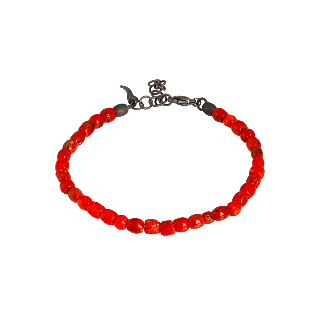 Bracelet en Titane, Corail & Corne Titane