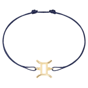 Bracelet cordon Gémeaux