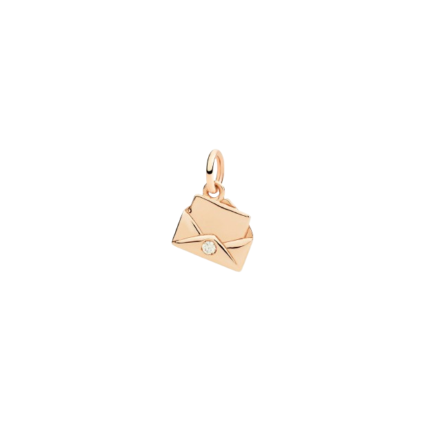 Pendentif Lettre Or Rose & Diamant
