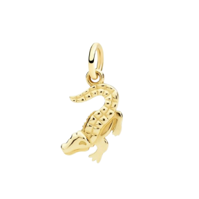 Pendentif Crocodile Or Jaune