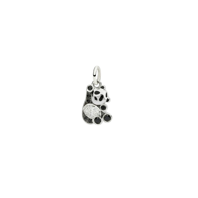 Pendentif Panda En Argent & Diamants