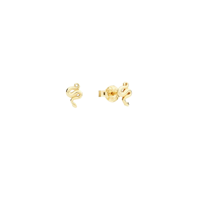 Mini Clous D'Oreille Serpent Or Jaune