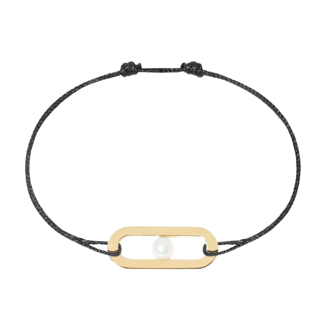 Bracelet cordon Maillon Perle