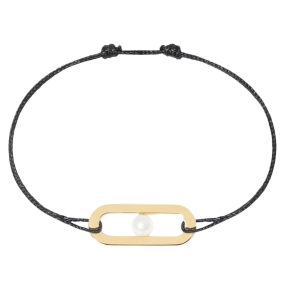 Bracelet cordon Maillon Perle