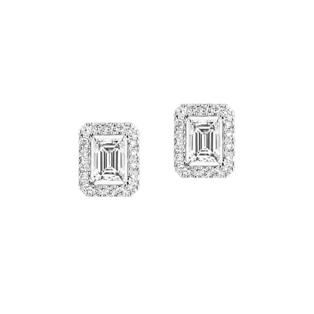 Boucles d'oreilles Joy taille émeraude PM