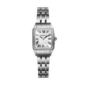 Luna Mini Quartz Acier & Diamants