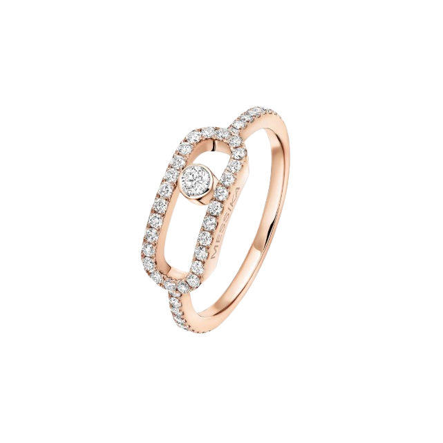 Bague Move Uno Grand Modèle Pavée