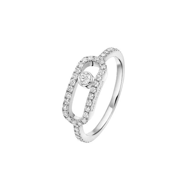 Bague Move Uno Grand Modèle Pavée
