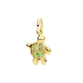 Pendentif Tortue Or Jaune Tsavorites & Diamants