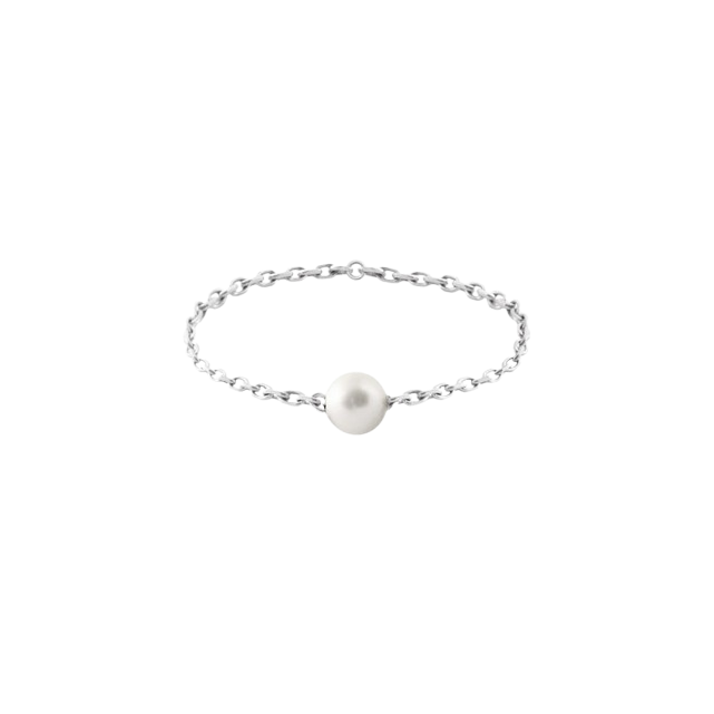 BAGUE CHAINED PEARL