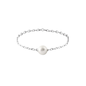 BAGUE CHAINED PEARL