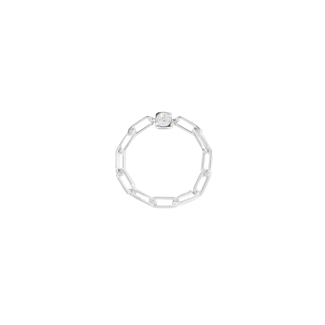 bague chaine le cube diamant