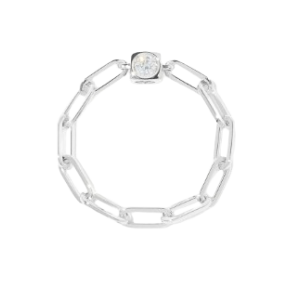 bague chaine le cube diamant